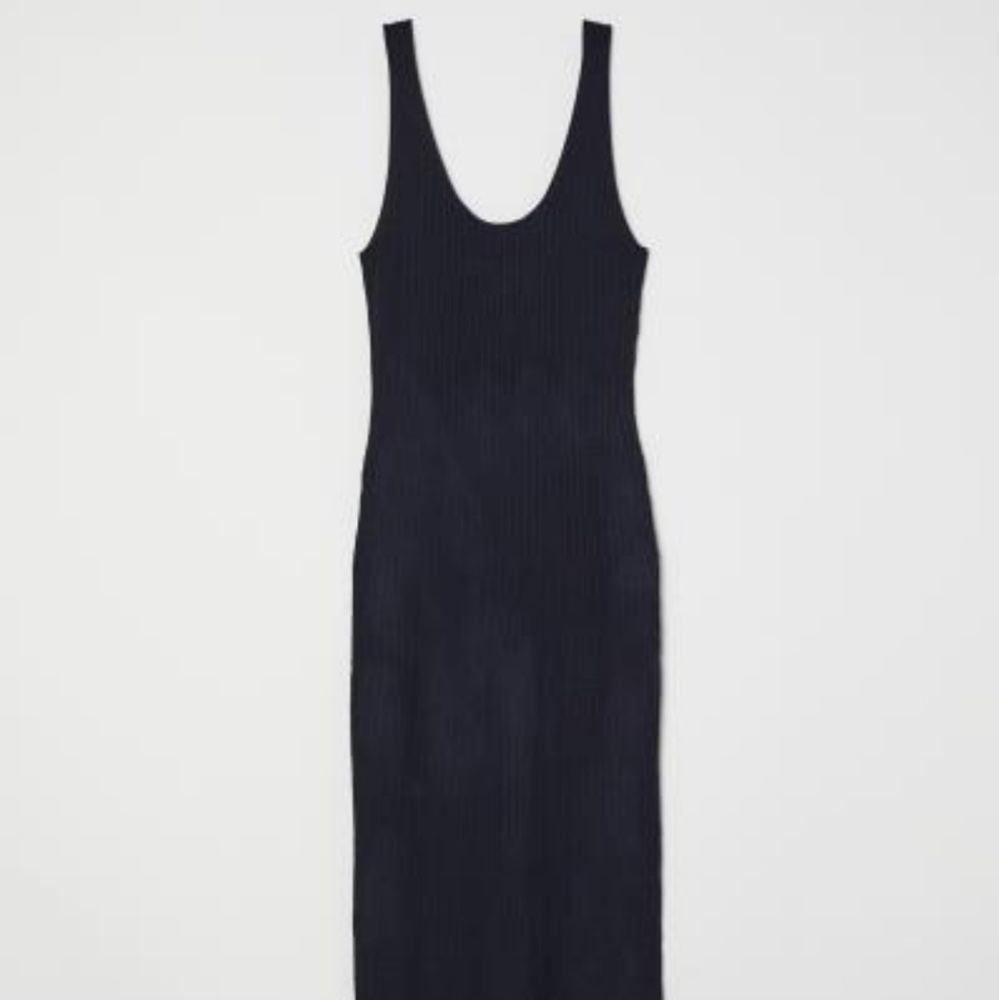 H&M Navy blue Sweater tank dress